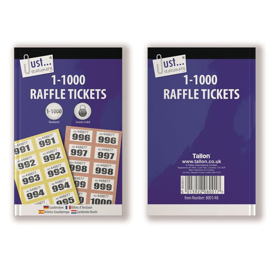 Tallon Cloakroom / Raffle tickets 1 - 1000