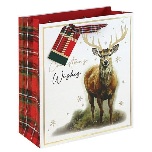 Tartan Winter Woodland Bag Medium