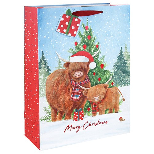 Highland Cow Kraft Bag XLarge