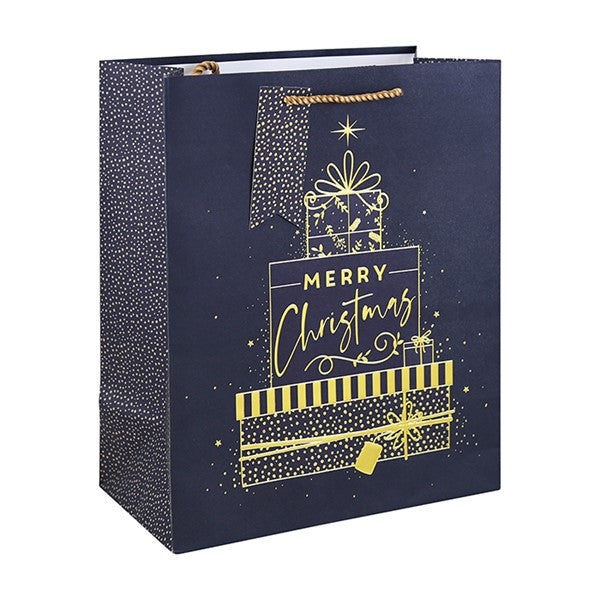 Xmas Present Embossed Bag Large