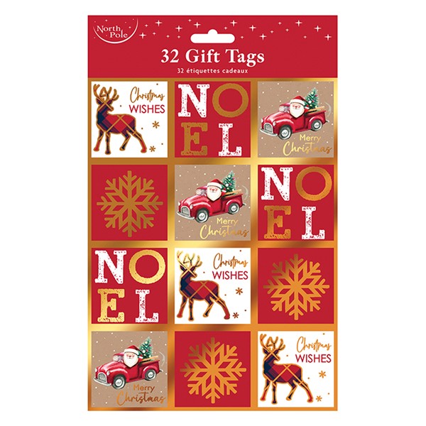 32 Pack Sim Kraft Gift Tags