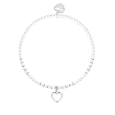 Secret Santa crystal beaded charm bracelet