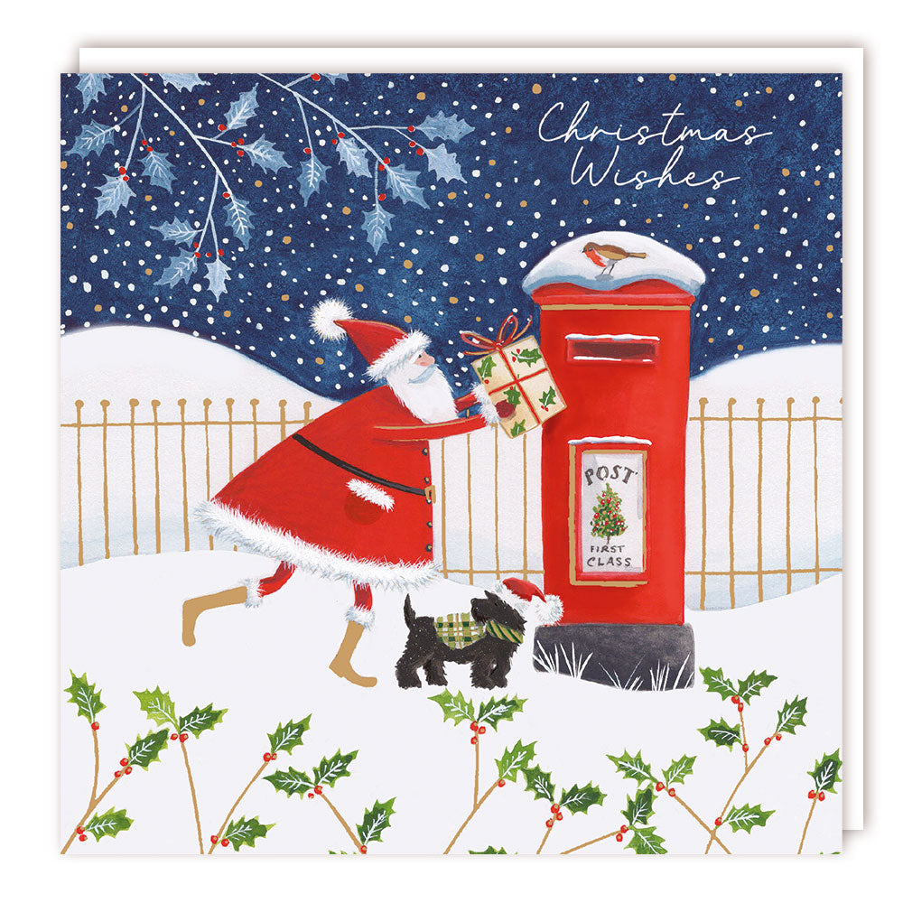 Xmas Sparkle Pack 125x125 - Santa Post - Foil - BHF