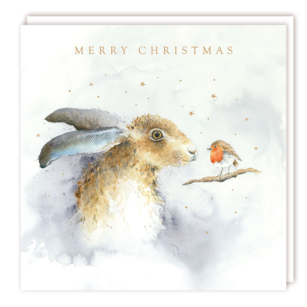 Xmas Sparkle Pack 125x125 - Hare & Robin - Foil - MC