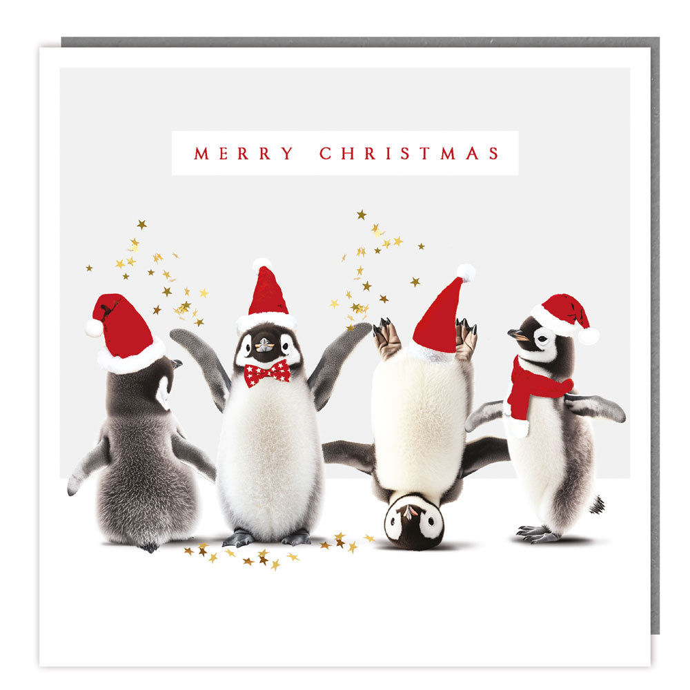 Pack of 5 - Silly Penguins - 140x140 - Foil - RT