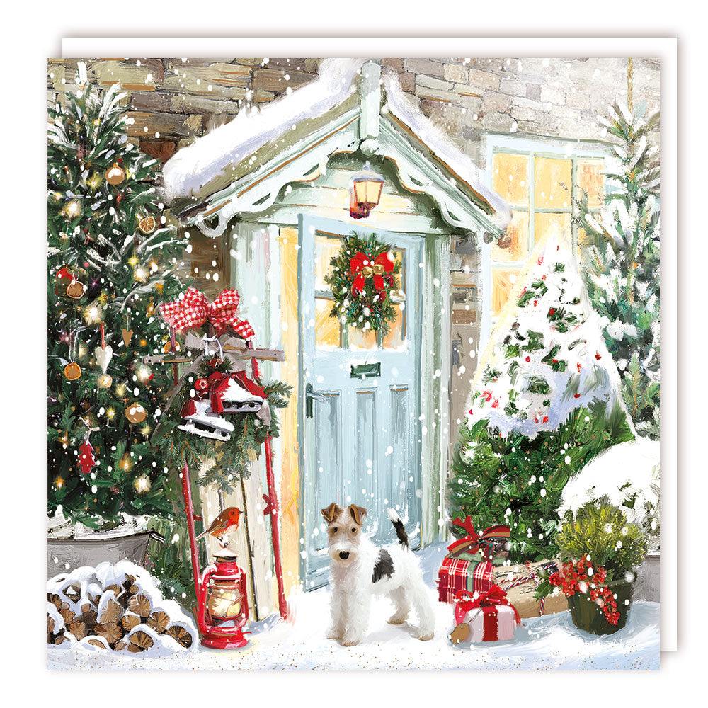 Pack of 5 - Waiting at the door - 140x140 - Foil - BHF