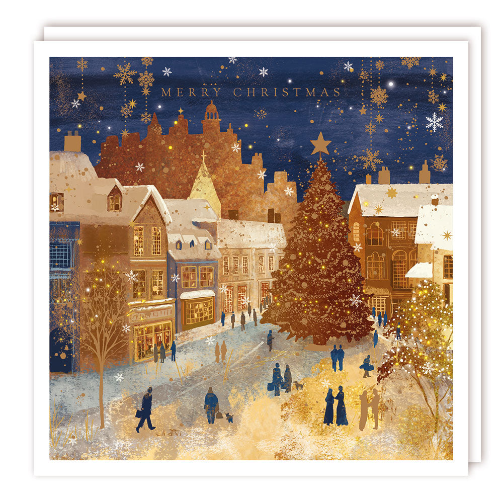 Pack of 5 - Christmas in a City - 140x140 - Foil - BHF