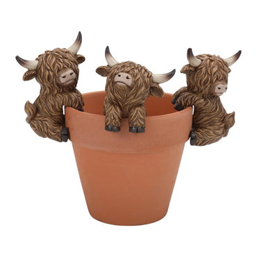 Highland Cow Pot Hangers