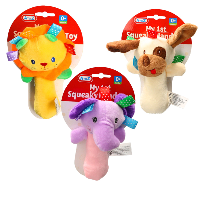 SQUEAKY HAND TOY 3 ASSORTED