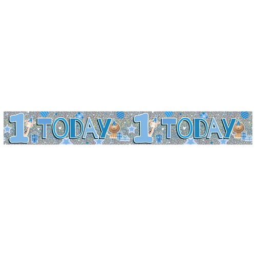 2.6m Age 1 Boy Birthday Banner