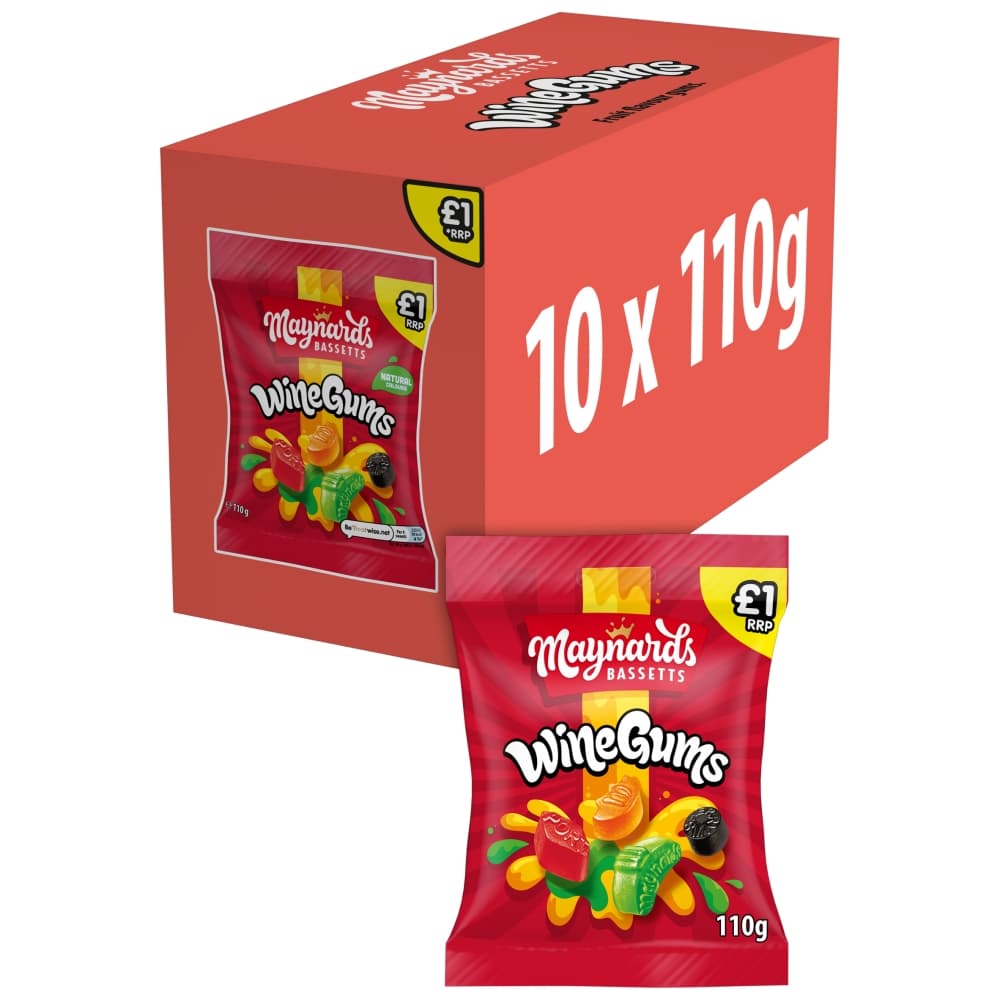 Maynards Bassetts Wine Gums Candy 110g