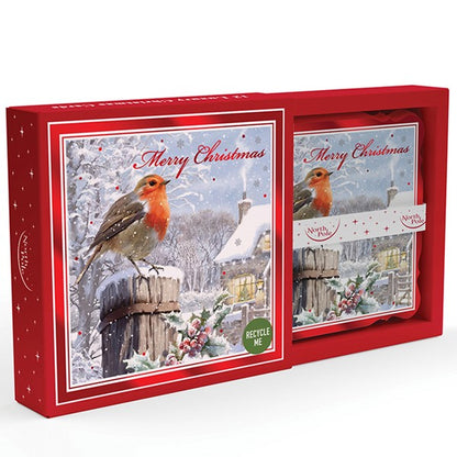 12 Pack Luxury Square Cards Robin