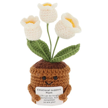 Crochet Smiley Pots Blooms
