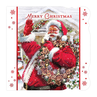 12 Pack luxury Square Cards Santa