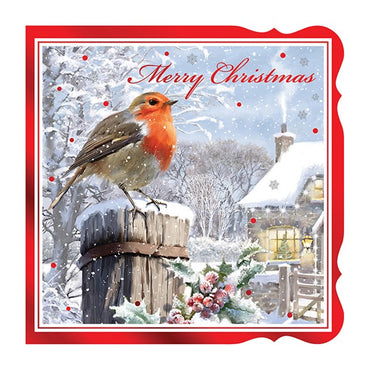 12 Pack Luxury Square Cards Robin
