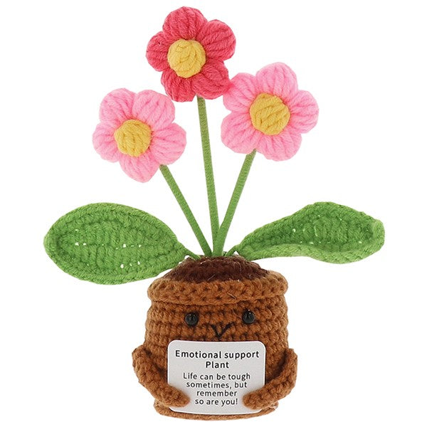 Crochet Smiley Pots Blooms