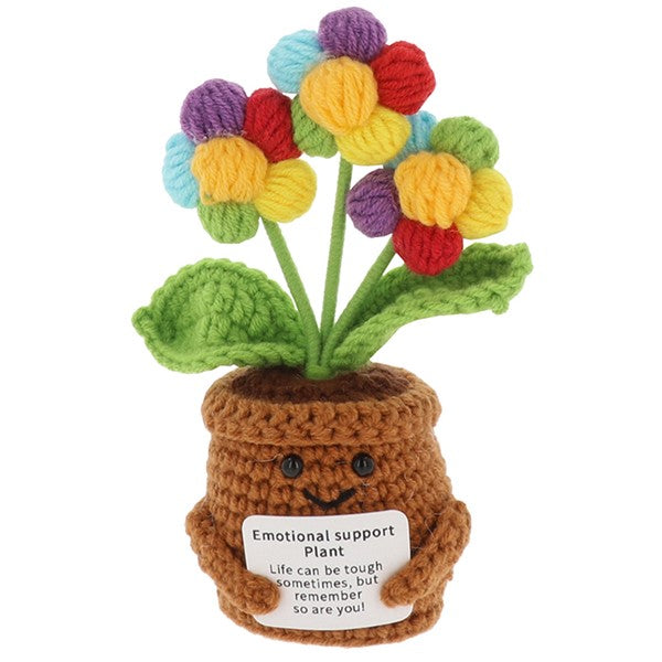 Crochet Smiley Pots Blooms