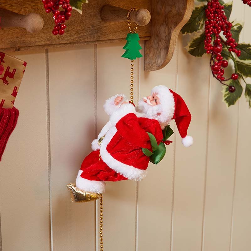 Rope-Climbing Santa