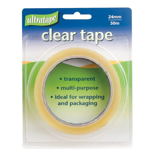 Ultratape Clear Tape 24mm x 50m