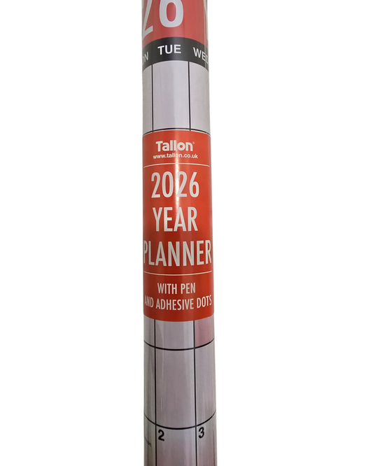 Tallon Easy View A1 Giant Commercial Laminated Dry Wipe Yearly Wall Planner Calendar 2026