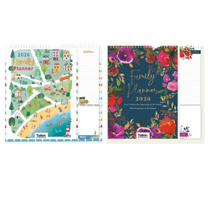 2026 Organiser Calendar with seperate Shopping List