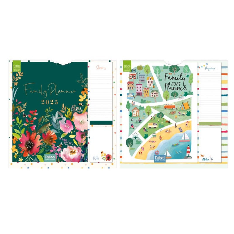 Tallon 2027 Organiser Calendar with Shopping List & Notes