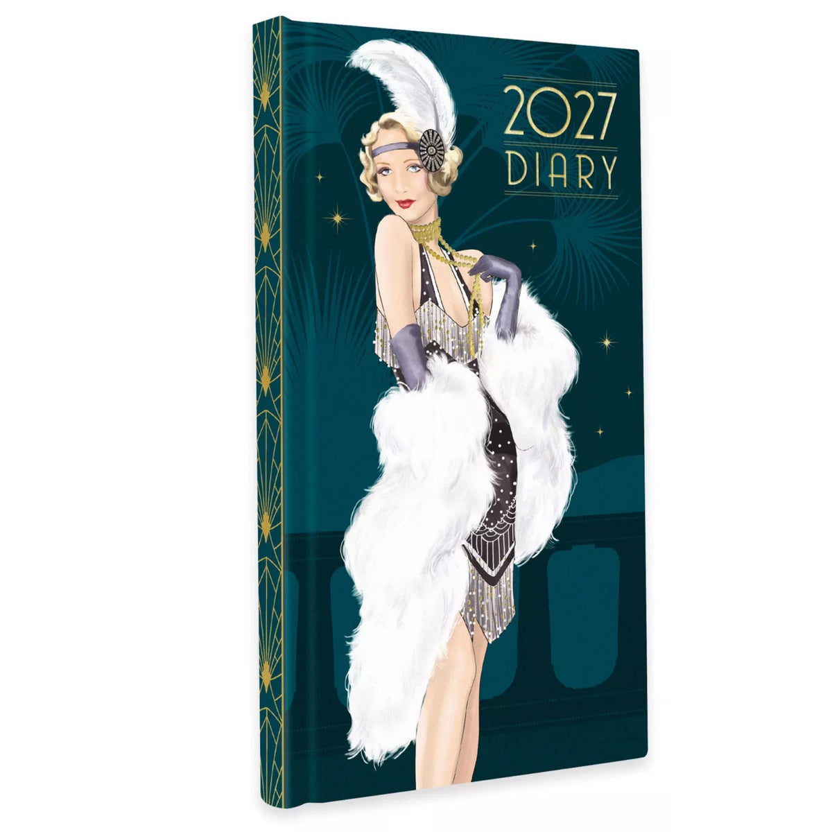 Art Deco 2027 SLIM Weekly Diary Claire Coxon Hardback Pocket Planner