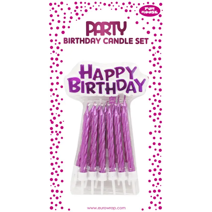 Candle Set Pink Metallic