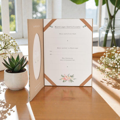 A4 Wedding Certificate Holder Book – Floral