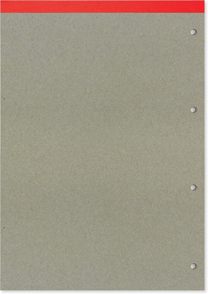A4 160 Pages 8mm Feint with Margin Refill Pad (210x297mm)