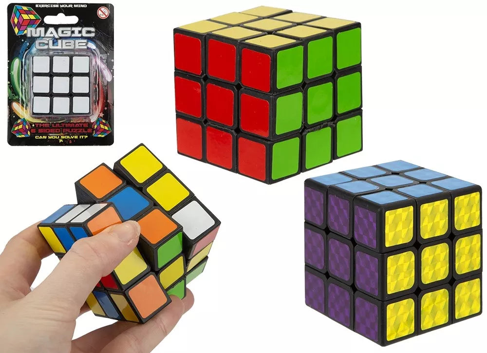 5.5cm MAGIC PUZZLE CUBE 2 ASSORTED